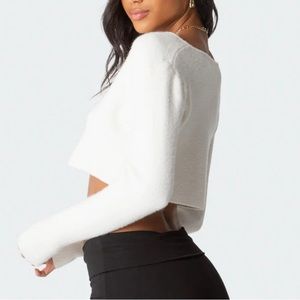 Edikted Otto Cropped Cardigan